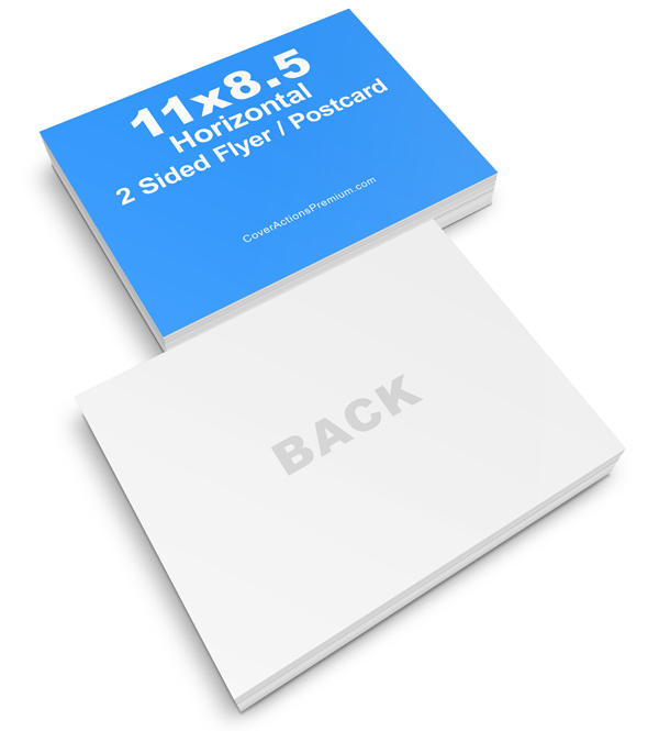 11x8.5 Flyer Mockup- 2-sided