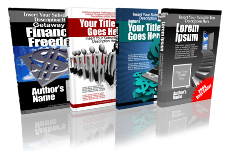 4 hardback book cover actions