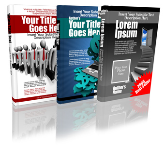 3 hardback book cover actions