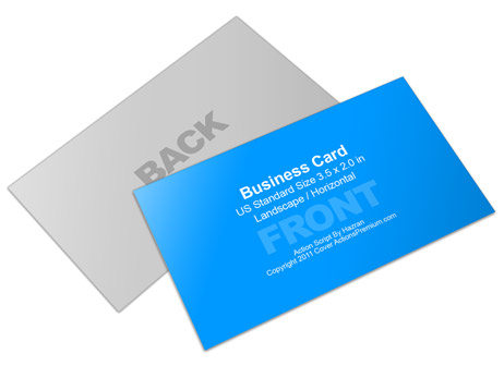 Business card action script