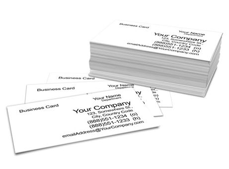 business card stack actions