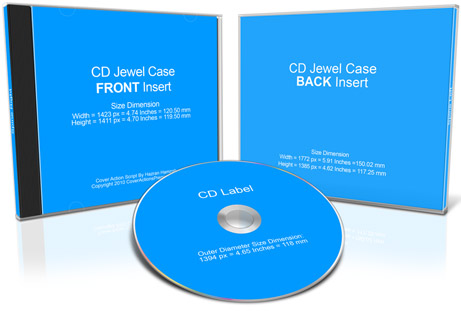 CD Jewel Case Front & Back action script