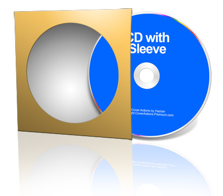 CD with sleeve ecover actions