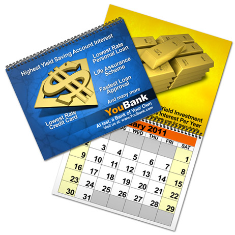 Double Wire-O / Spiral Bound Calendar action script