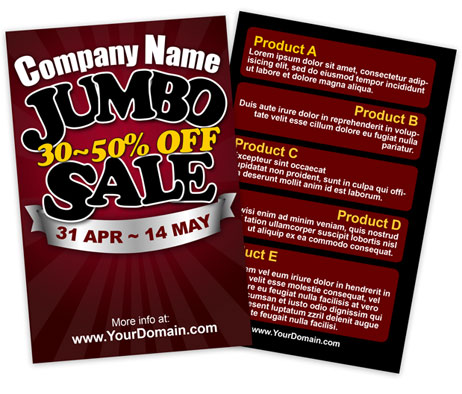 4x6 Flyer cover actions