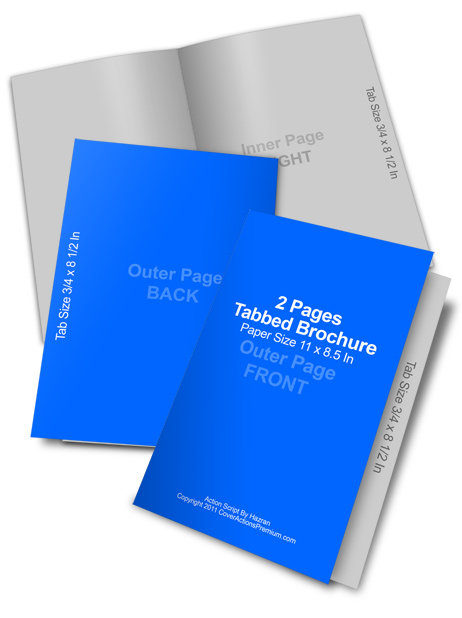 graduated fold brochure action script