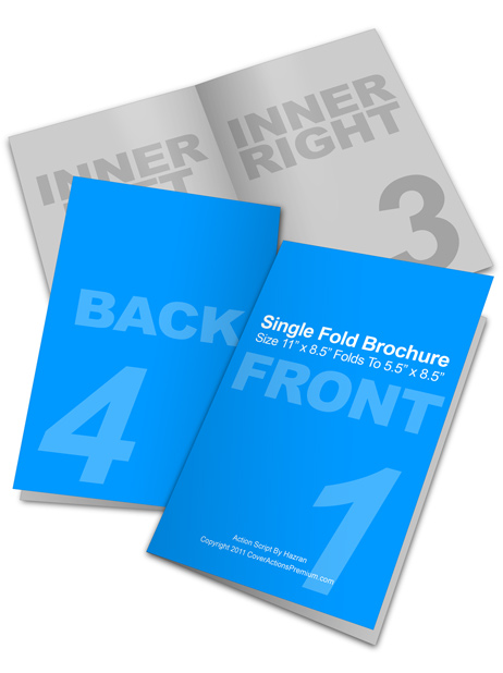 8.5 x 11 Half Fold Brochure Action Script