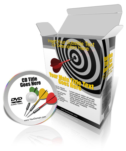 opened software box with CD / DVD ecover actions