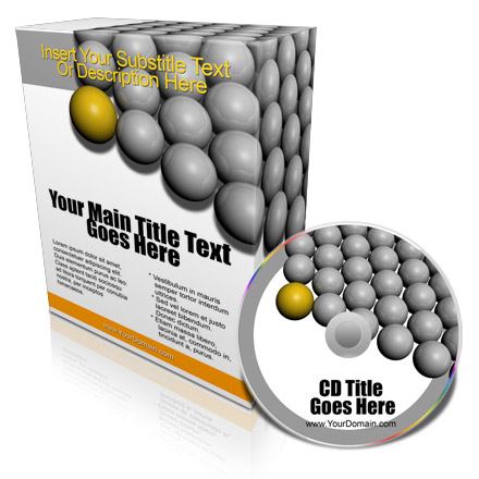 opened top flap software box with CD / DVD ecover actions