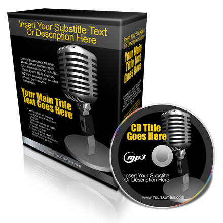 opened top flap software box with CD / DVD ecover actions