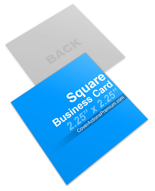Square Communication Card Mockup- Double Sided