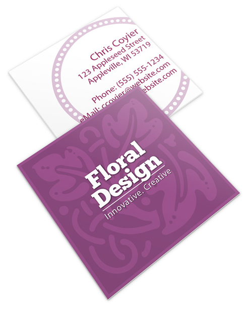 Square Business Card Template