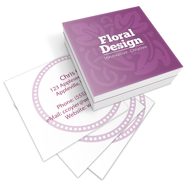 Square Business Card Template