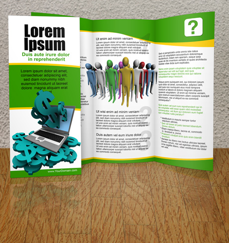 Tri Fold Brochure cover actions