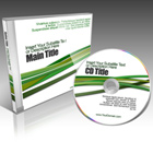 Upright CD Jewel Case with Tilting CD Cover Actions