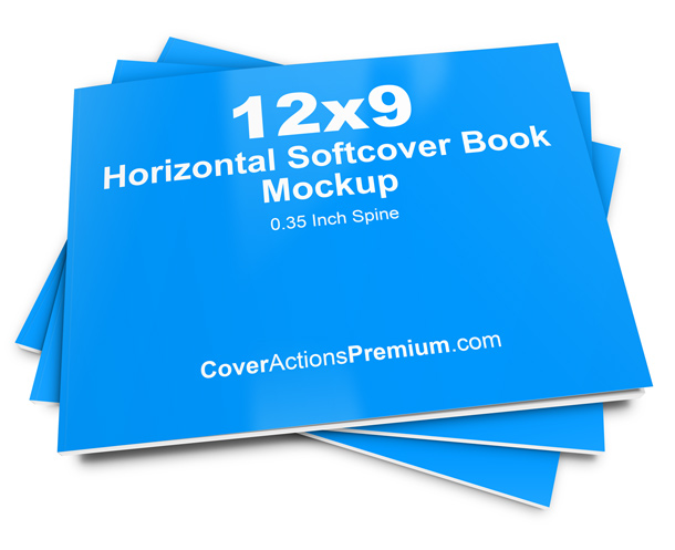 12x9 Horizontal Book Mockup