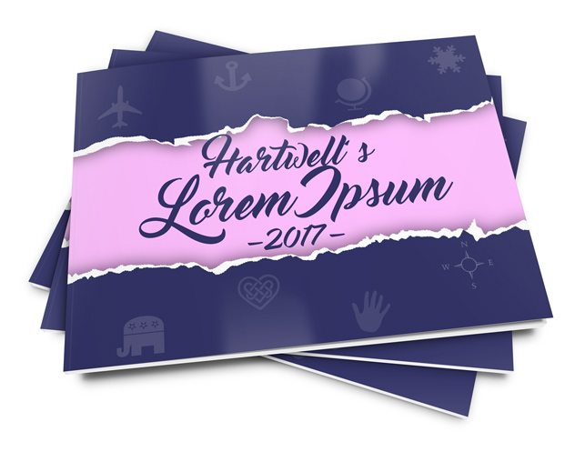 12x9 Landscape Book Mockup Template