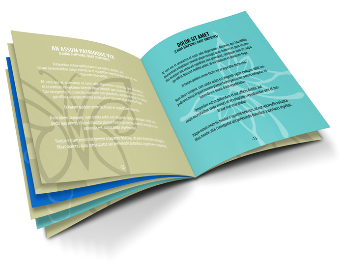 16 Pages Square Open Brochure Template