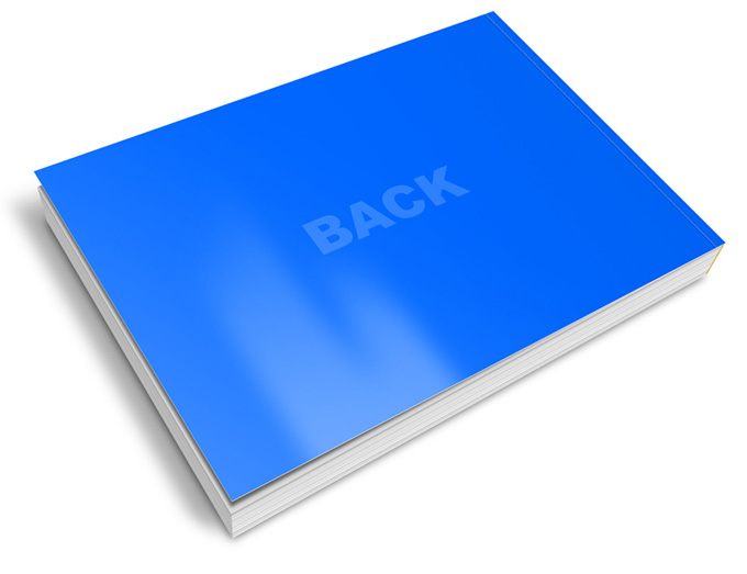 Thick A5 Landscape Softcover Book Mock Up Actions