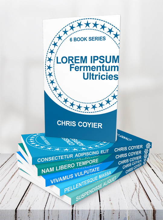 350 Pages 5.25 x 8 Paperback Book Cover Template