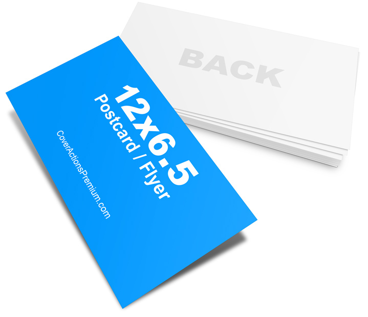 6.5x12 Postcard Mockup