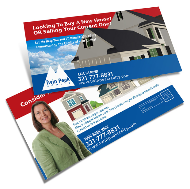 6.5 x 12 Postcard Mockup Template