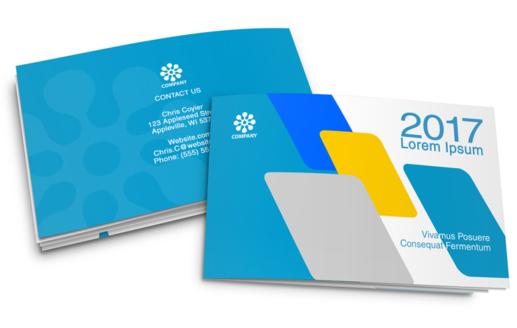 8 Page 14 x 8.5 Horizontal Brochure Template