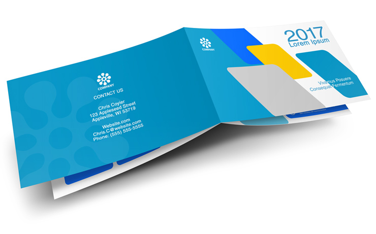 8 Page 14 x 8.5 Horizontal Brochure Cover Template