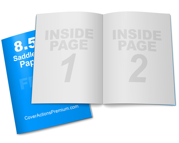 Cover Actions- saddle stitch 8.5 x 11 paperback Book