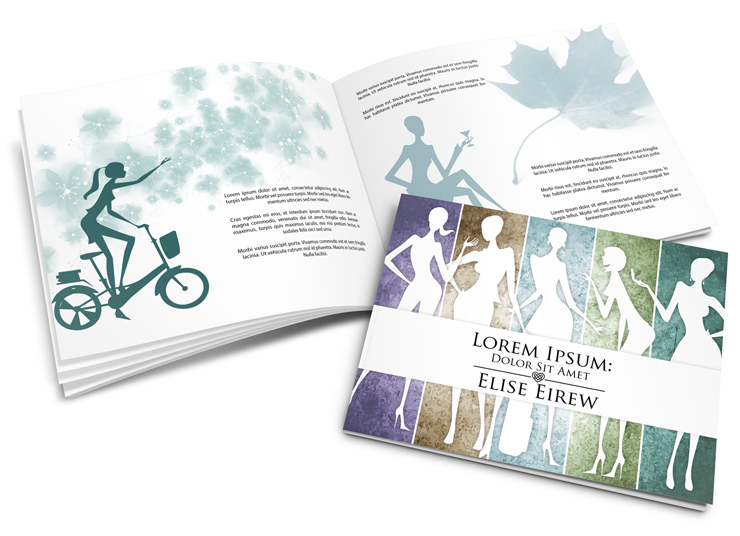 Horizontal Book Mockup Template -9x7 Softcover