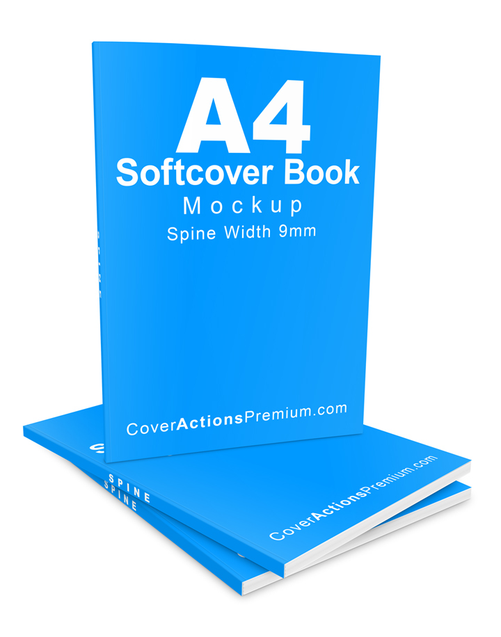 A4 Paperback Book Mockup