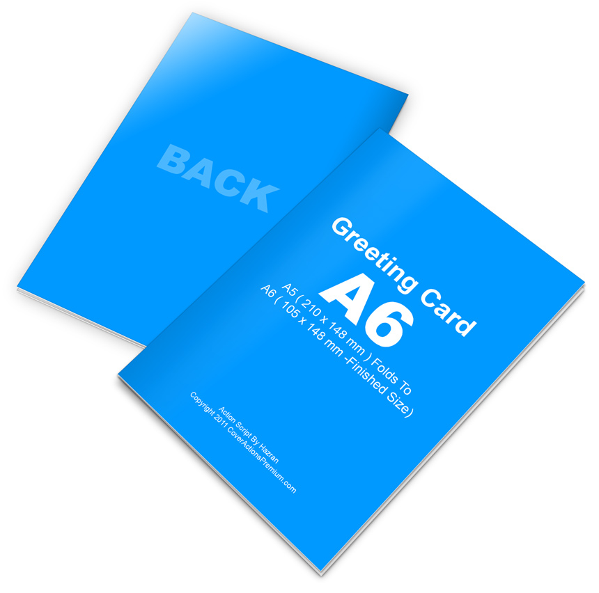A6 Greeting Card mockup