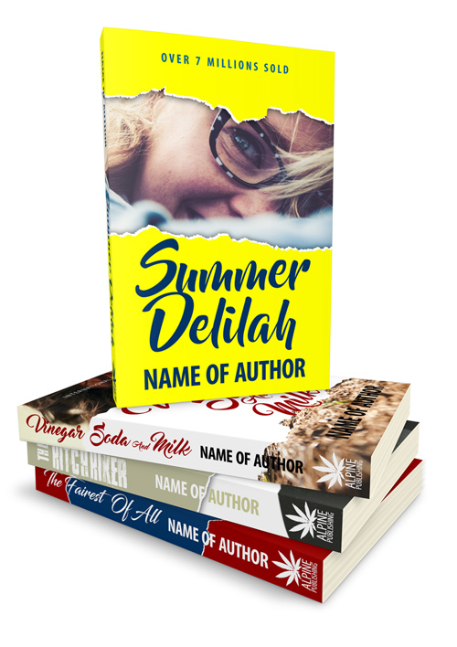350 Pages 5.25 x 8 Paperback Book Cover Template