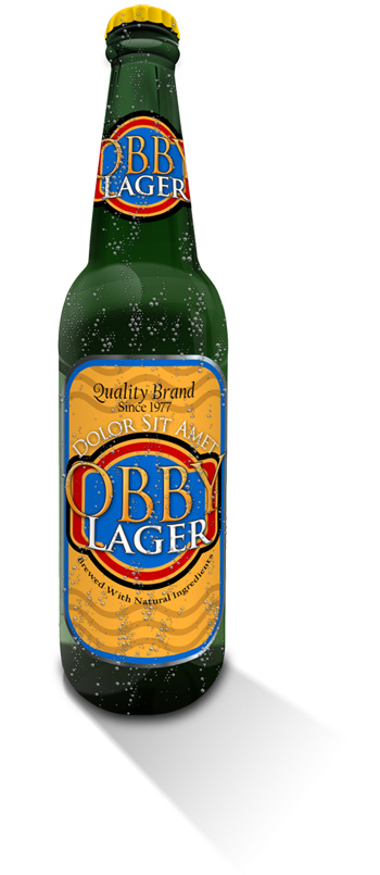 Beer Bottle mockup template