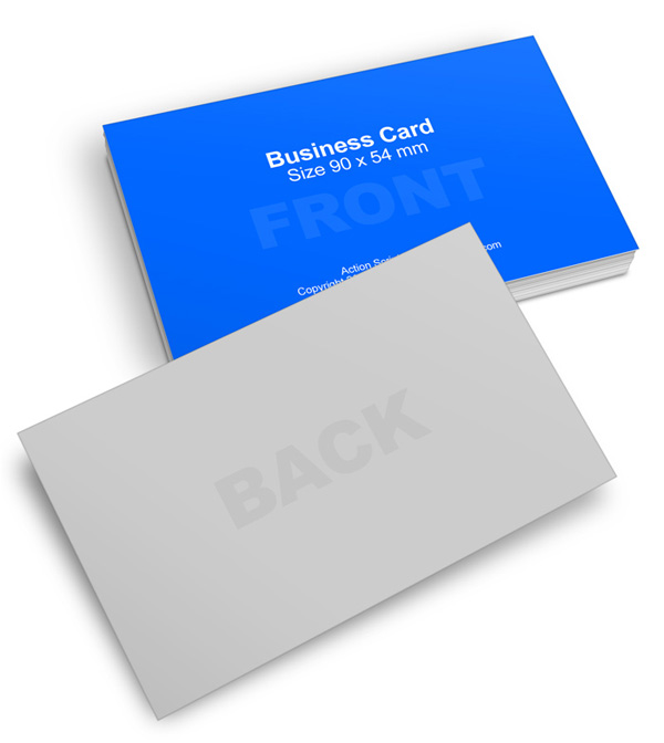 Business card Mockup 54x90