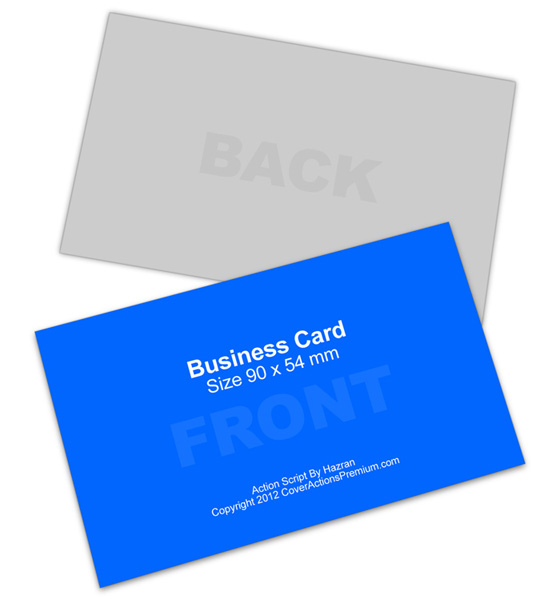 Business card Mockup 90x54