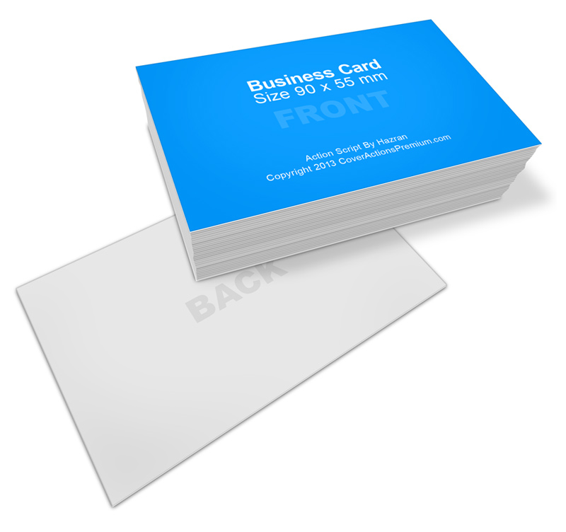 Business Card Mock Up- 90 x 55
