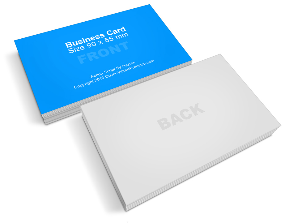 Business Card Mock Up- 90 x 55