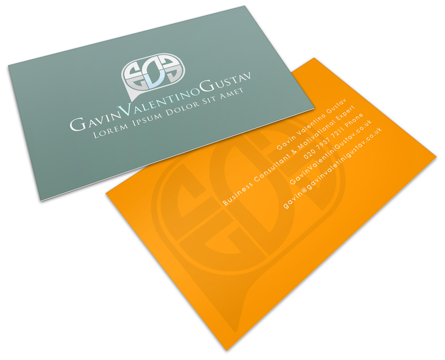 Business Card Mock Up Action 90x55 PSD Template