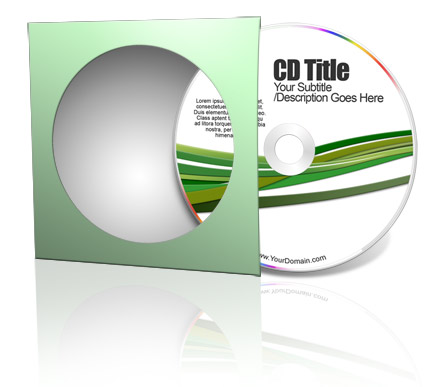 CD with sleeve mockup