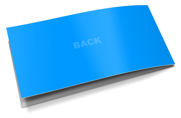 Half Fold DL Card Mockup - Half Fold Landscape