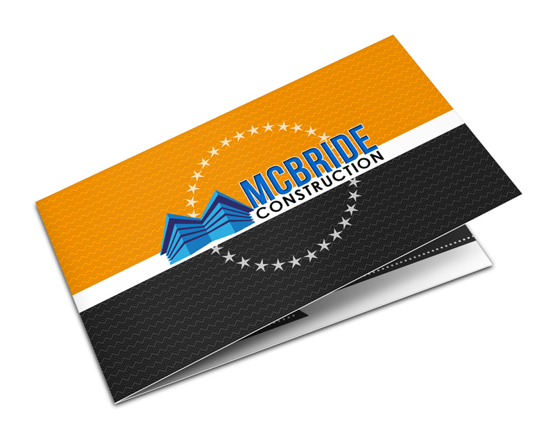 Horizontal Foldover Business Card Mock Up Action Scripts