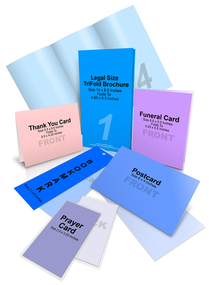 Funeral Program Mockup