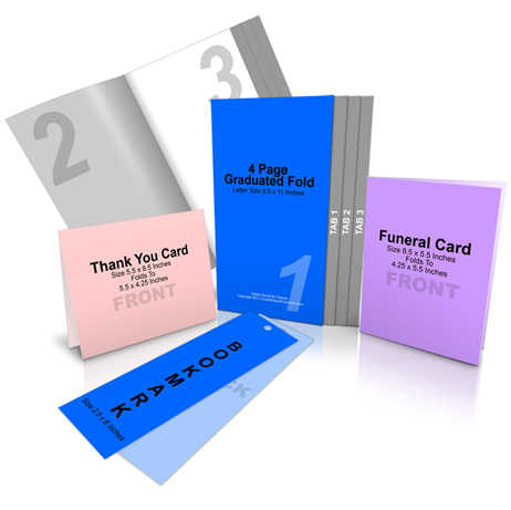 Funeral Program Bundle Mockup Cover Actions