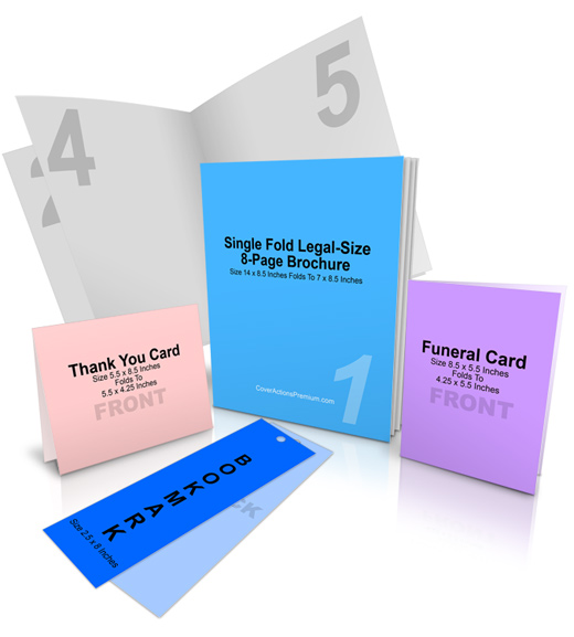 Funeral Program Pack Mock Up