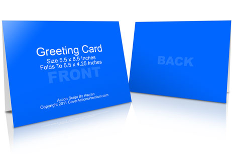 greeting card 5.5 x 4.25 mockup