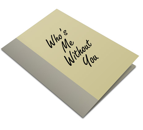 2 panel folded card mockup