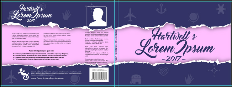 Horizontal Book Mockup -12 x 9 PSD Template