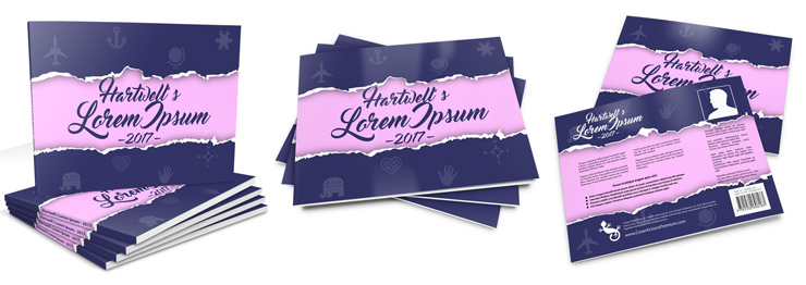 Horizontal Book Mockup -12 x 9