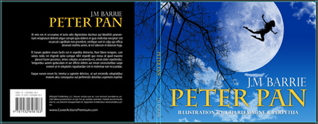 110 Pages 11 x 8.5 Landscape Paperback Book Cover PSD Template